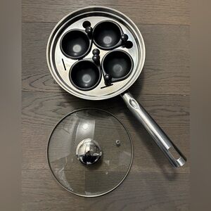 Catering line brand egg poacher used twice EUC ret $124